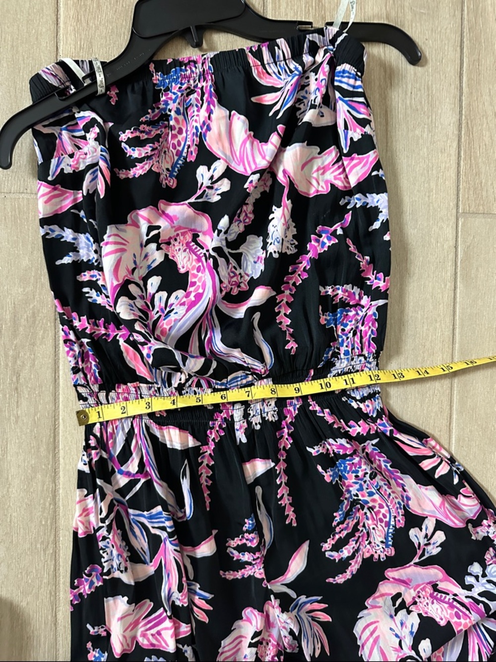 Lily Pulitzer Black Floral Maxi Dress with Pink & Purple Print - Picture 2 of 4